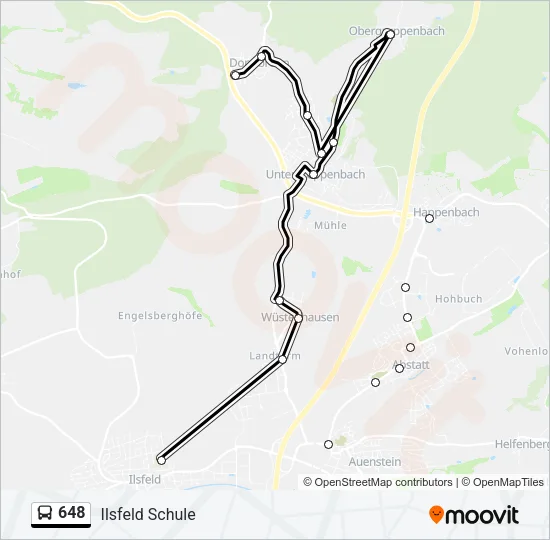 648 Bus Line Map