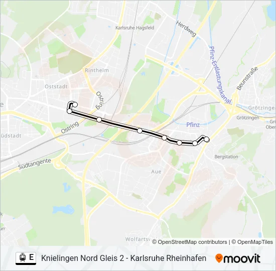 E Light Rail Line Map
