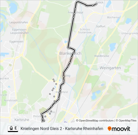 E Light Rail Line Map