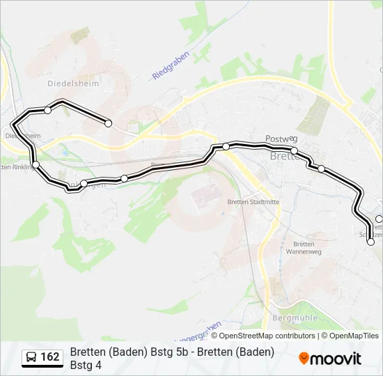 162 Bus Line Map