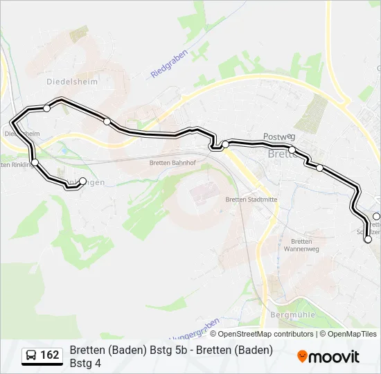 162 Bus Line Map