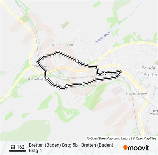 162 Bus Line Map