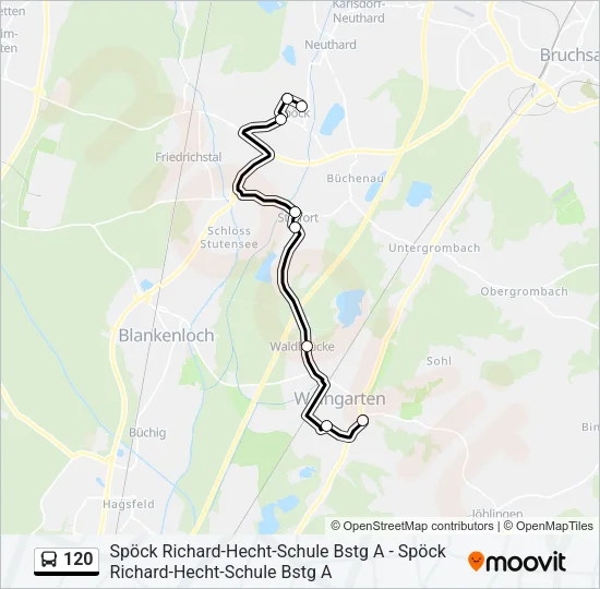 120 Bus Line Map