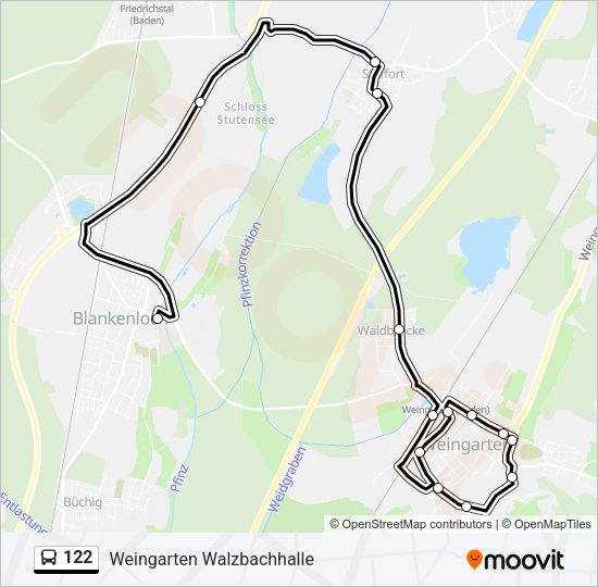 122 Bus Line Map