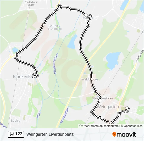linie 122 Karte