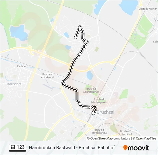 123 Bus Line Map
