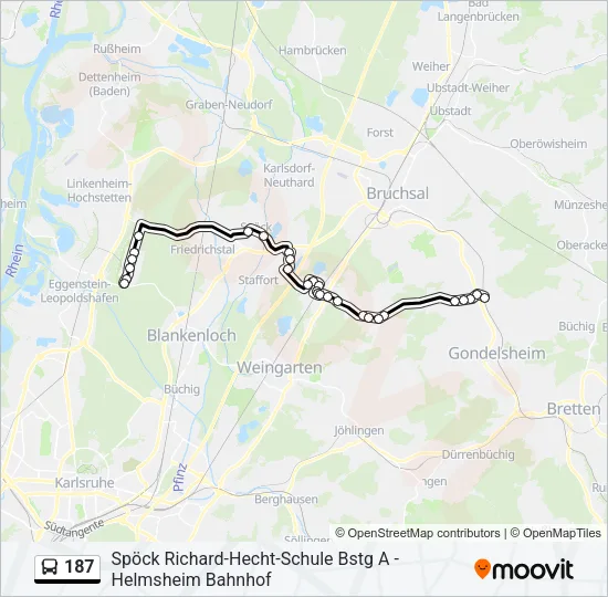 187  Line Map