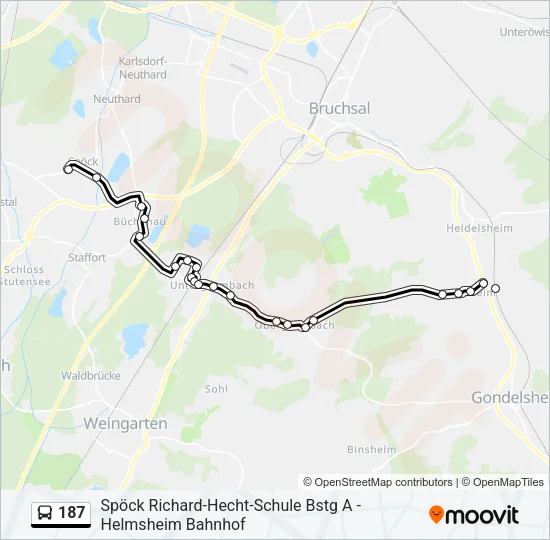 187  Line Map