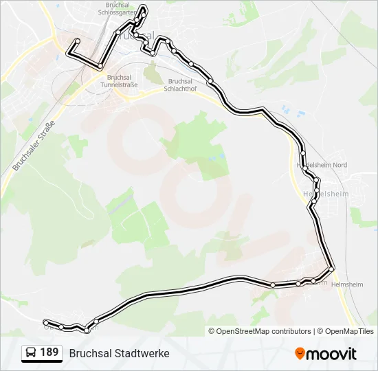 189 Bus Line Map