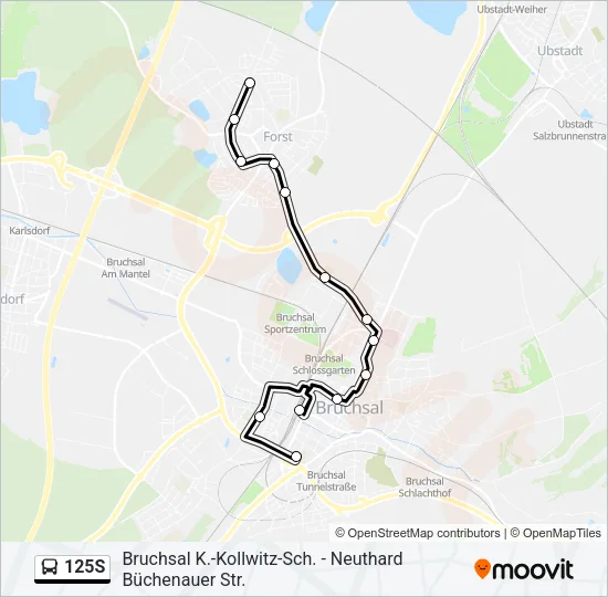 125S  Line Map