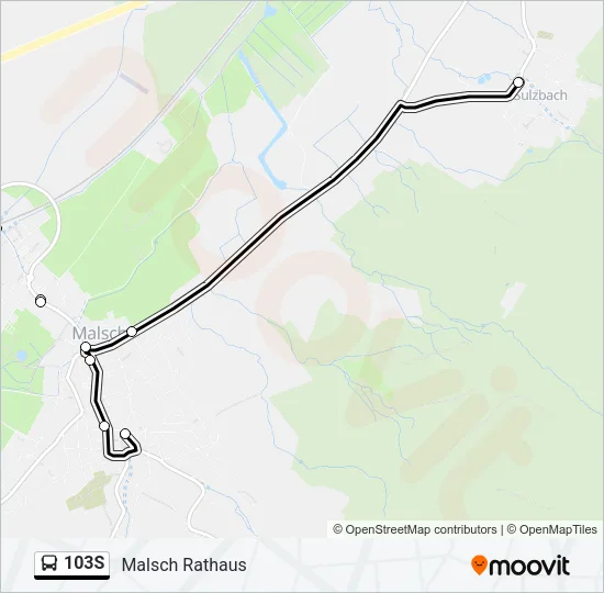 103S Bus Line Map