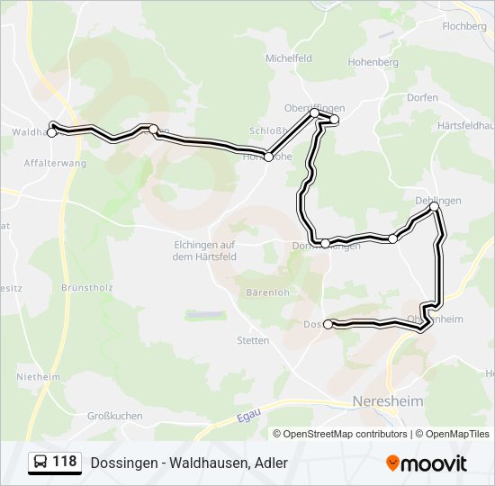 118 Bus Line Map