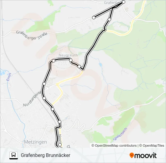 199, 202 Bus Line Map