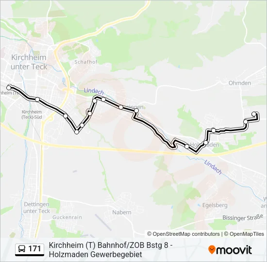 171 Bus Line Map