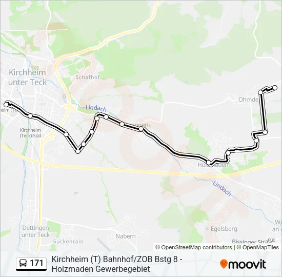171 Bus Line Map