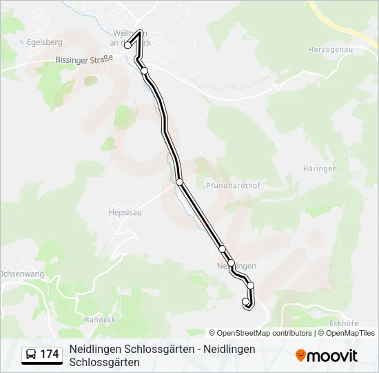 174 Bus Line Map