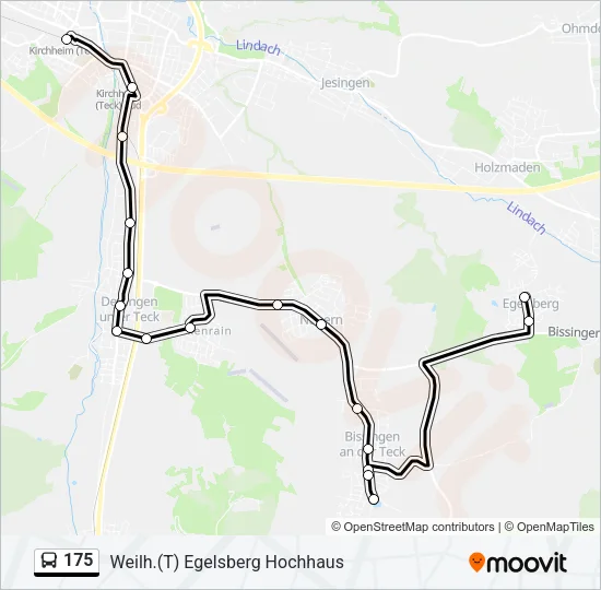 175 Bus Line Map