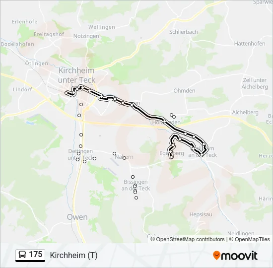175 Bus Line Map