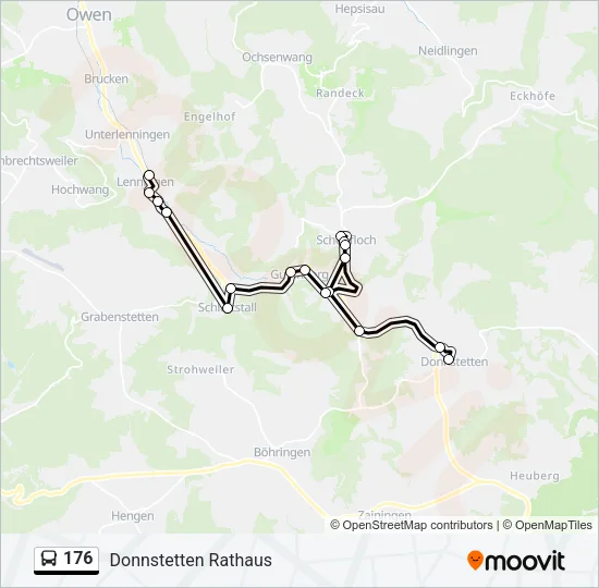 176 Bus Line Map