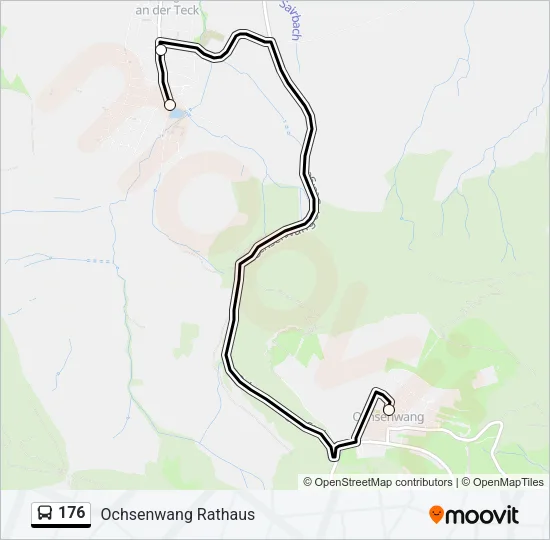 176 Bus Line Map