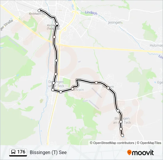 176 Bus Line Map