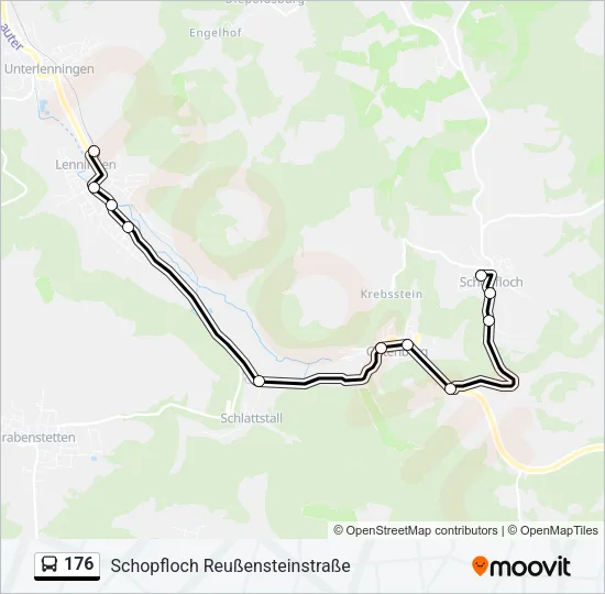176 Bus Line Map