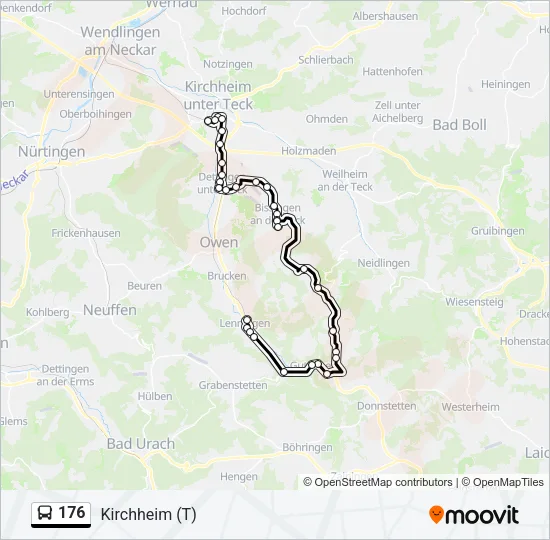 176 Bus Line Map