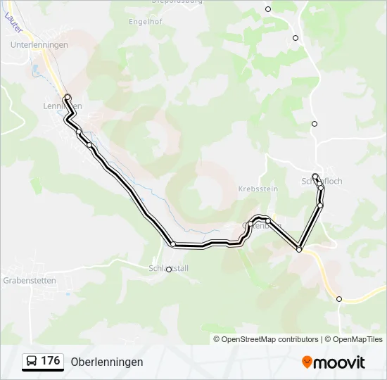 176 Bus Line Map