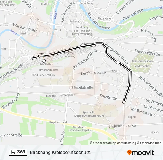 369 Bus Line Map