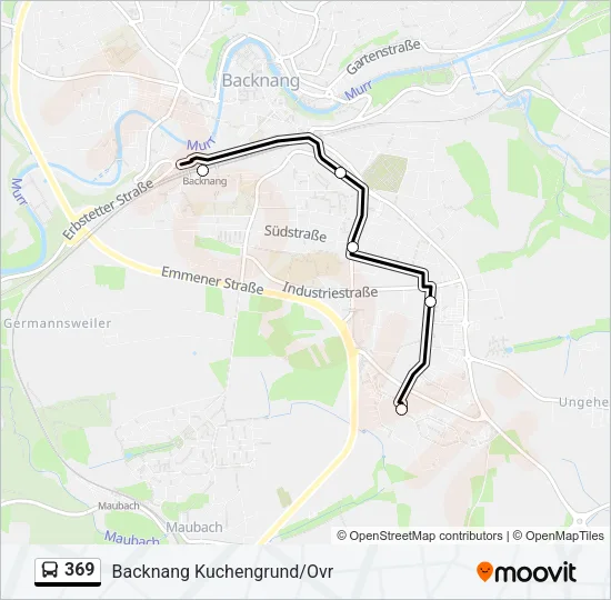 369 Bus Line Map
