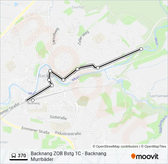 370 Bus Line Map