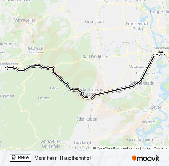 RB69 Train Line Map