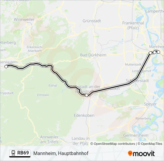 RB69 Train Line Map