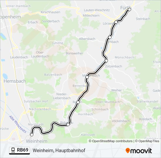 RB69 Train Line Map