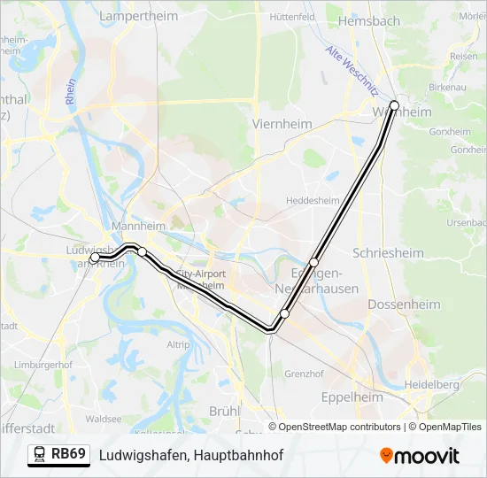 RB69 Train Line Map