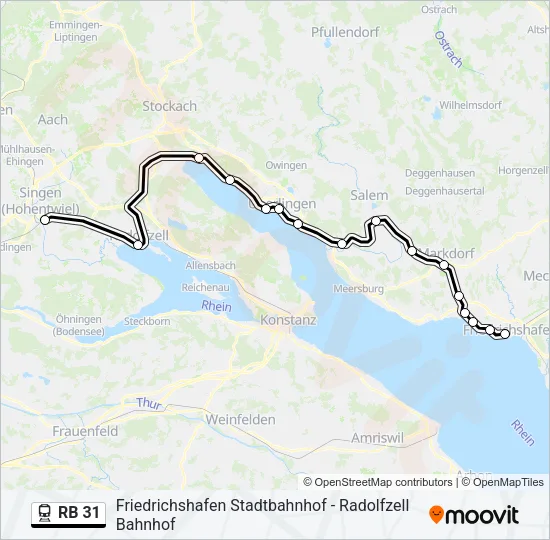 RB 31 Train Line Map