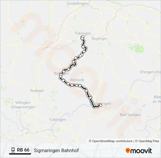 RB 66 Train Line Map