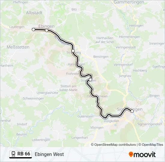 RB 66 Train Line Map