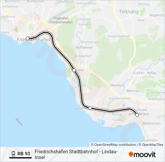 RB 93 Train Line Map