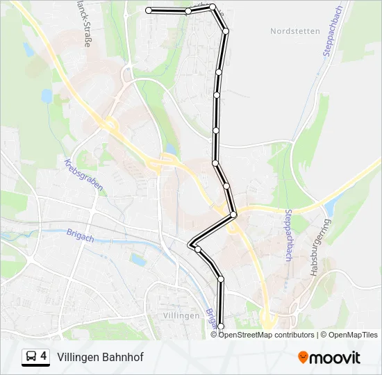 4 Bus Line Map