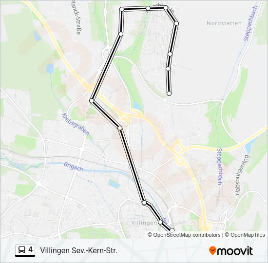 4 Bus Line Map
