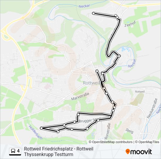 4 Bus Line Map