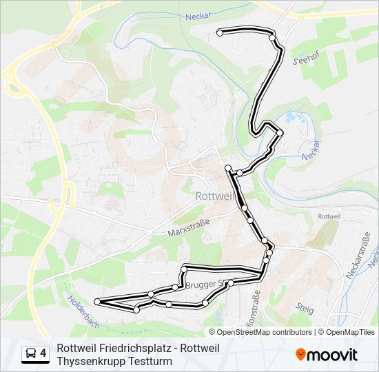 4 Bus Line Map
