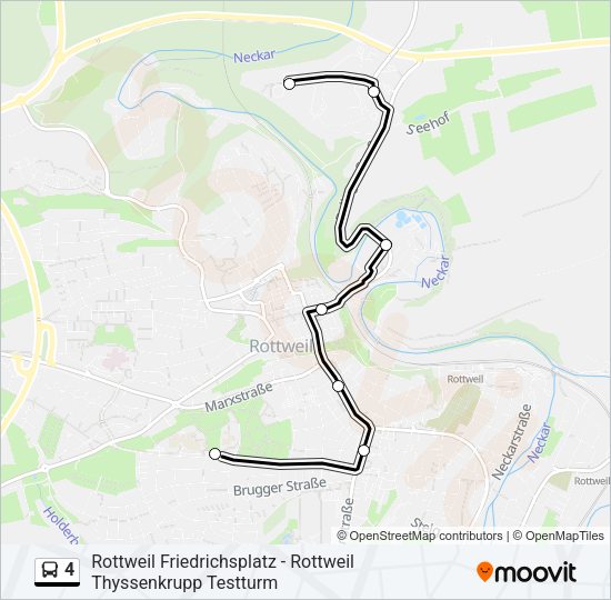 4 Bus Line Map