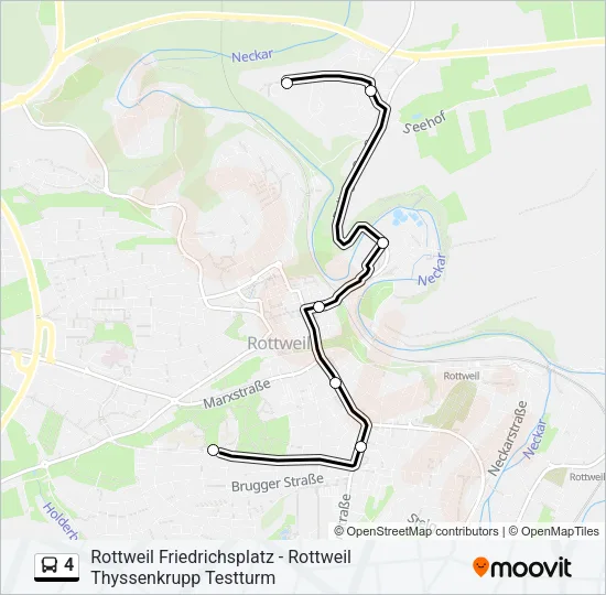 4 Bus Line Map