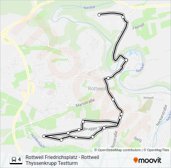 4 Bus Line Map