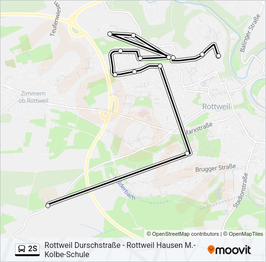 2S Bus Line Map