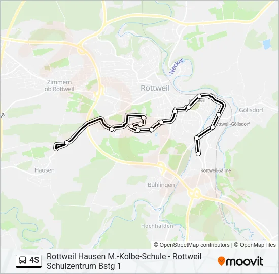 4S Bus Line Map