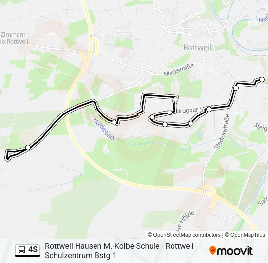 4S Bus Line Map