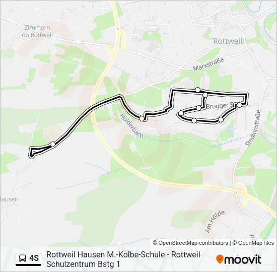 4S Bus Line Map